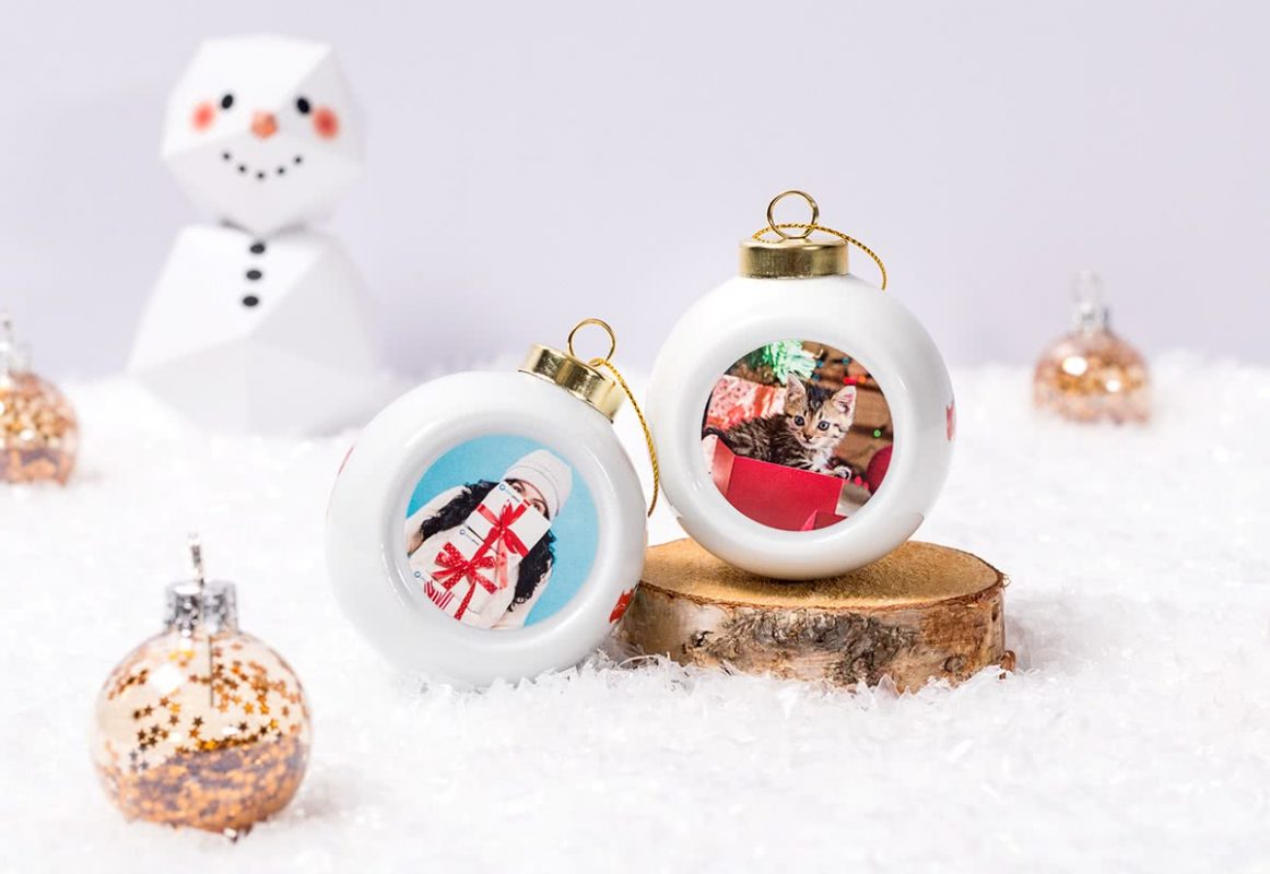 cheap personalised christmas baubles