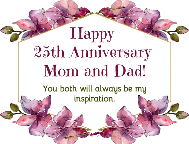 gift for mom and dad on 25th anniversary