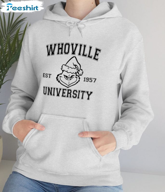 Vintage Whoville University Sweatshirt Hoodie Tee Tops